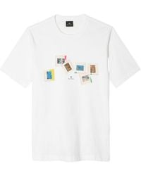 Paul Smith - Slides Cotton T Shirt - Lyst