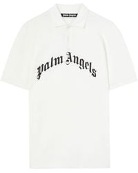 Palm Angels - Poloshirt Mit Logo-Stickerei - Lyst