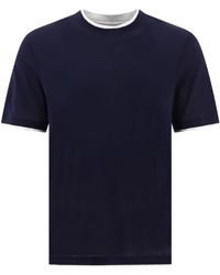 Brunello Cucinelli - "Faux Layering" T-Shirt - Lyst
