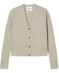 Closed - Wool V Necked Cardigan - Lyst
