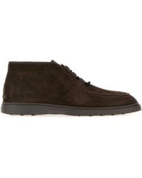 Tod's - Suede Lace Up Shoes - Lyst