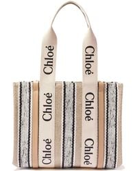 Chloé - Chloé Woody Medium Tote Bag - Lyst