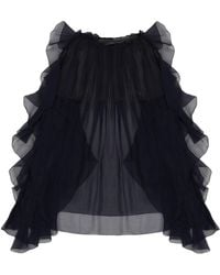 Alberta Ferretti - Solid Round Neck Top - Lyst