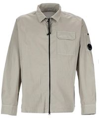C.P. Company - Solid Shirt Collar Jacket - Lyst