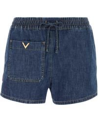 Valentino Garavani - Denim Shorts - Lyst