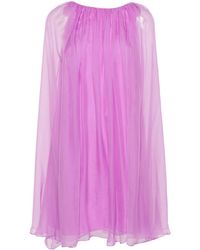 Max Mara - Silk Midi Dress - Lyst
