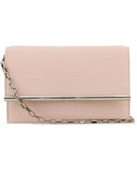 McQueen - Leather Mini Cross-Bar Clutch - Lyst