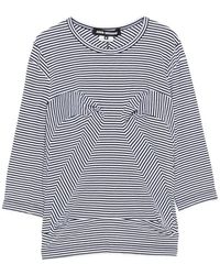Junya Watanabe - Gestreept Katoenen T-shirt - Lyst