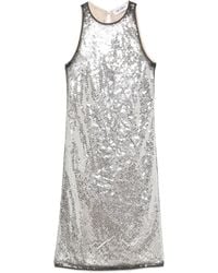 The Attico - Miniabito Decorato Con Paillettes - Lyst
