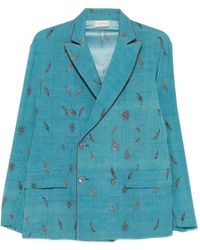 Pierre Louis Mascia - Printed Silk Jacket - Lyst