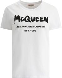 Alexander McQueen - Alexander Mc Queen Graffiti T Shirt - Lyst