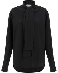 Nude - Naakt Lavallière Kraag Shirt - Lyst