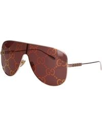 Gucci - Women 's Zonnebril Metaal Goud/roze Goud - Lyst