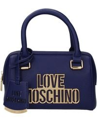 Love Moschino - Borse A Mano Donna Poliuretano Blu/Mirtillo - Lyst