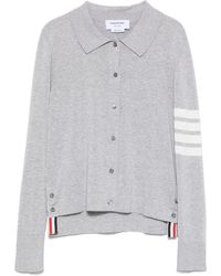 Thom Browne - Jersey Polo mit 4 -bar -Streifendetails - Lyst