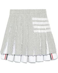 Thom Browne - 4Bar Cotton Blend Skirt - Lyst