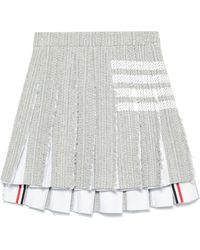 Thom Browne - 4-Bar Tweed Mini-Rok - Lyst