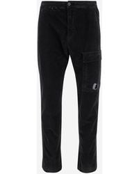 C.P. Company - Pantaloni Di Cotone Stretch Della Compagnia Cp - Lyst