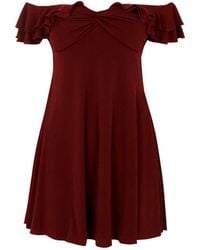 Aniye By - Jurken Bordeaux - Lyst