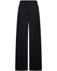 TOTEME - Toteme Hoofdwol Blend Vloeibare Broek - Lyst