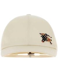 Burberry - Logo Solid Baseball Hat - Lyst