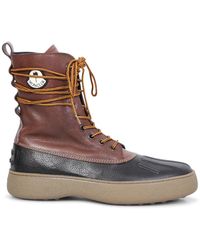 Tod's - X Moncler X Palm Angels Leather Boots - Lyst