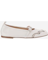 Sartore - Leren En Pythonbalerina's - Lyst