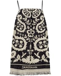 Zimmermann - Rhiannon Gedrukte Mini -jurk - Lyst