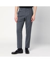 Santaniello - Anthracite Wool Blend Trousers - Lyst