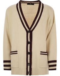 Weekend by Maxmara - Vicolo Cardigan With Contrasting Edges - Lyst