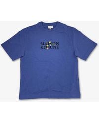 Maison Kitsuné - Flowers Oversize Tee- Shirt - Lyst