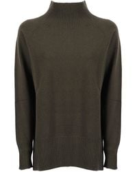 Kangra Cashmere - Collo Cratere Manica Raglan Con Spacchi - Lyst
