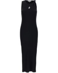 JW Anderson - Logo Geribbelde Jurk - Lyst