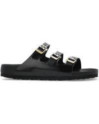 Birkenstock - Florida Ledersandalen - Lyst