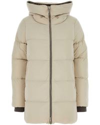 Moorer - Sand Nylon Blend Carinzia Down Jacket - Lyst