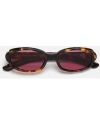Retrosuperfuture - Zonnebril Esatto Burnt Havana L33 Bruin/rood Unisex - Lyst