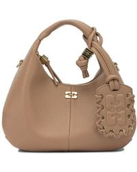 Ganni - "Hobo" Small Hand Bag - Lyst