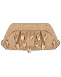 THEMOIRÈ - Emera Paper Fringes Macadamia Clutch Bag - Lyst