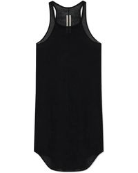 Rick Owens - Ribbed Tank Top With Racerback Neckline - Lyst
