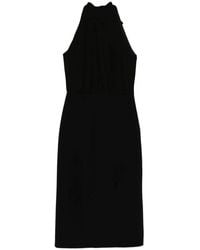 Max Mara - Halterneck Sheath Midi Dress - Lyst