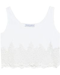 Ermanno Scervino - Lace Round Neck Top - Lyst