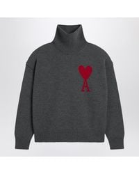 Ami Paris - Turtleneck Sweater Ami De Coeur - Lyst