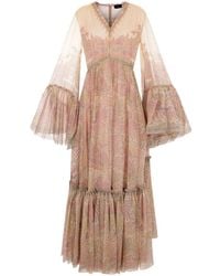 Etro - Abito Lungo Con Stampa - Lyst