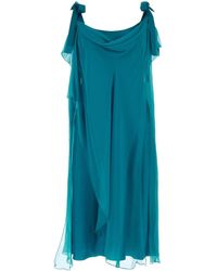 Alberta Ferretti - Silk Dress - Lyst