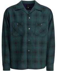 Needles - Checked Wool "One-Up" Shirt - Lyst