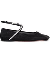 AMINA MUADDI - Verzierte Ballerinas Ane Aus Mesh - Lyst