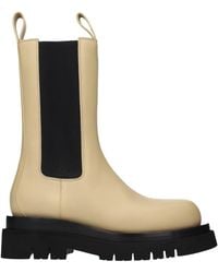 Bottega Veneta - Lug Ankle Boots /Sugar Cane Leather - Lyst