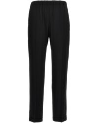 Alberto Biani - Crepe Georgette Pants - Lyst