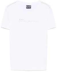 EA7 - T-Shirt Mit Logo-Print - Lyst