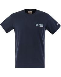 Mc2 Saint Barth - T -Shirt mit Druck auf Brust und Rücken - Lyst